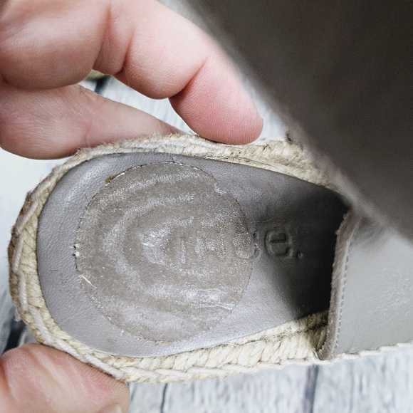 VINCE | Spencer leather open toe espadrille wedge sandals - Picture 10 of 12